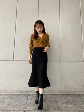 林さん（レディース・163cm）の秋コーディネート