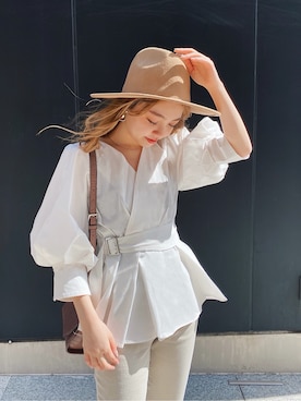 「#春服」｜磯目理瑠華さん（レディース・155cm）の春コーディネート