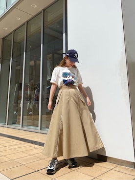 「#春服」｜磯目理瑠華さん（レディース・155cm）の春コーディネート