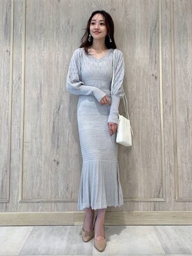 村岡愛美さん（レディース・162cm）の冬コーディネート