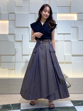 村岡愛美さん(レディース・162cm)の夏コーディネート