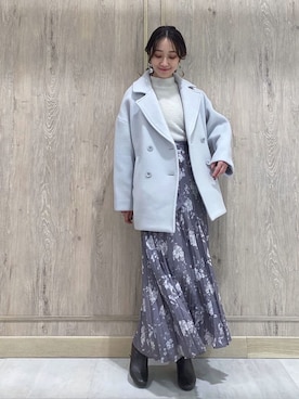 村岡愛美さん（レディース・162cm）の冬コーディネート