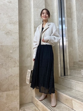 村岡愛美さん(レディース・162cm)の秋コーディネート