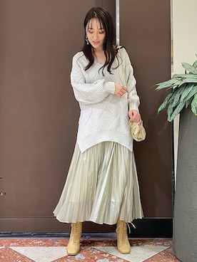 村岡愛美さん（レディース・162cm）の秋コーディネート