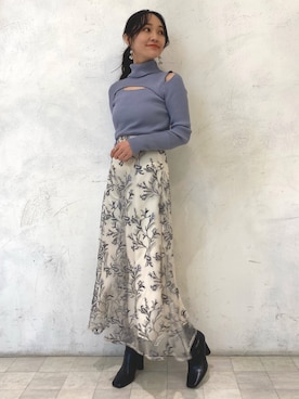 村岡愛美さん(レディース・162cm)の冬コーディネート