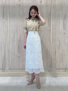 村岡愛美さん（レディース・162cm）の夏コーディネート