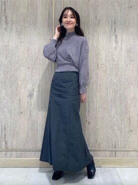 村岡愛美さん（レディース・162cm）の秋コーディネート