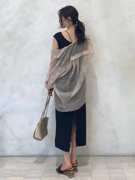 村岡愛美さん（レディース・162cm）の春コーディネート