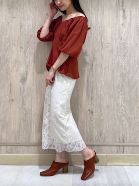 村岡愛美さん（レディース・162cm）の夏コーディネート