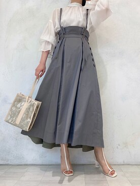 村岡愛美さん（レディース・162cm）の夏コーディネート