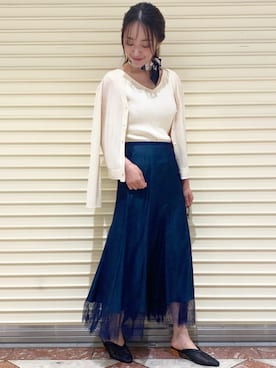 村岡愛美さん（レディース・162cm）の夏コーディネート