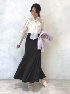 村岡愛美さん（レディース・162cm）の秋コーディネート