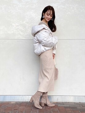 村岡愛美さん（レディース・162cm）の秋コーディネート