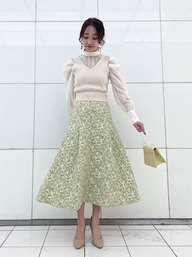 村岡愛美さん（レディース・162cm）の冬コーディネート