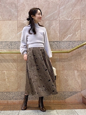 村岡愛美さん(レディース・162cm)の冬コーディネート