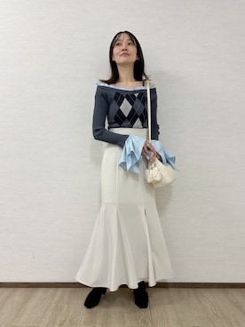 村岡愛美さん(レディース・162cm)の秋コーディネート
