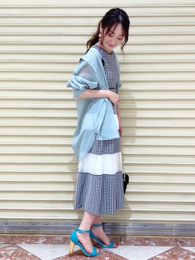 村岡愛美さん（レディース・162cm）の夏コーディネート