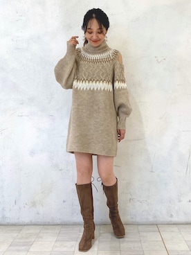 村岡愛美さん（レディース・162cm）の秋コーディネート