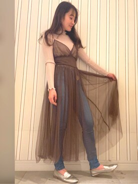 村岡愛美さん(レディース・162cm)の冬コーディネート