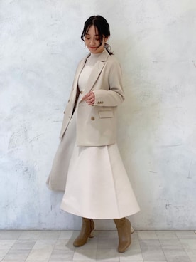 村岡愛美さん（レディース・162cm）の秋コーディネート