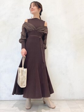 村岡愛美さん(レディース・162cm)の秋コーディネート