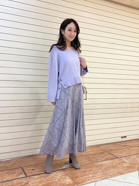 村岡愛美さん（レディース・162cm）の冬コーディネート