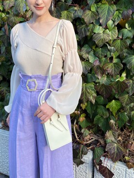 村岡愛美さん（レディース・162cm）の冬コーディネート