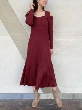 村岡愛美さん（レディース・162cm）の秋コーディネート