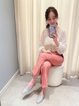 村岡愛美さん（レディース・162cm）の春コーディネート