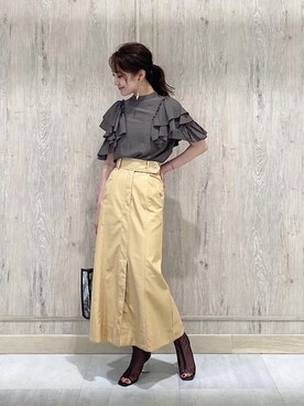 村岡愛美さん（レディース・162cm）の夏コーディネート