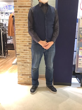 BRICK HOUSE シャツ工房 大森アトレ店さん(メンズ・175cm)の冬コーディネート