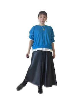 「春服デビュー宣言」｜「アイテム（ジャンパースカート）」を使った、ゆりこあさのさん（レディース・156cm）の春コーディネート