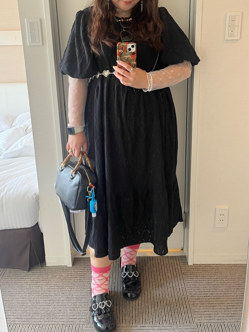 「DearMyLoveのアイテム（ローファー、ブラック系）」を使った、sakiさん（レディース・165cm）の夏コーディネートの1枚目の写真