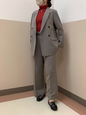 BRICK HOUSE シャツ工房 直方イオンモール店さん（レディース・162cm）の冬コーディネート