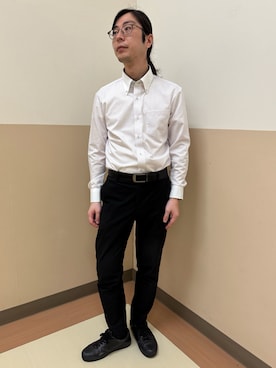 「東京シャツ」｜BRICK HOUSE シャツ工房 直方イオンモール店さん（メンズ・173cm）の春コーディネート