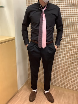 BRICK HOUSE シャツ工房 直方イオンモール店さん(メンズ・170cm)の冬コーディネート