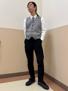 「BRICK HOUSE by TOKYO SHIRT（ブリックハウス）のアイテム」を使った、BRICK HOUSE シャツ工房 直方イオンモール店さん（メンズ・173cm）の秋コーディネート