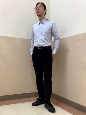 「アイテム（ビジネスシャツ）」を使った、BRICK HOUSE シャツ工房 直方イオンモール店さん（メンズ・173cm）の夏コーディネート