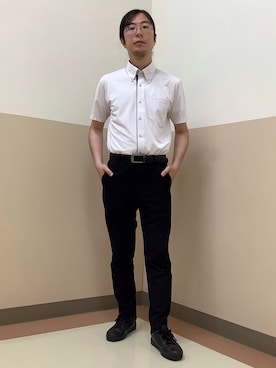 「アイテム（ビジネスシャツ）」を使った、BRICK HOUSE シャツ工房 直方イオンモール店さん（メンズ・173cm）の夏コーディネート