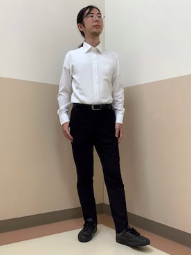 「アイテム（ビジネスシャツ）」を使った、BRICK HOUSE シャツ工房 直方イオンモール店さん（メンズ・173cm）の夏コーディネート