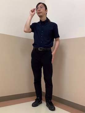 「アイテム（ビジネスシャツ）」を使った、BRICK HOUSE シャツ工房 直方イオンモール店さん（メンズ・173cm）の夏コーディネート