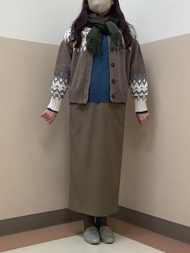 BRICK HOUSE シャツ工房 直方イオンモール店さん（レディース・154cm）の冬コーディネート