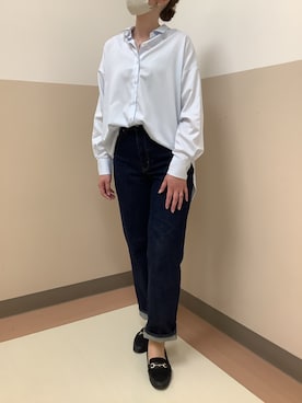 「アイテム（ビジネスシャツ）」を使った、BRICK HOUSE シャツ工房 直方イオンモール店さん（レディース・162cm）の夏コーディネート
