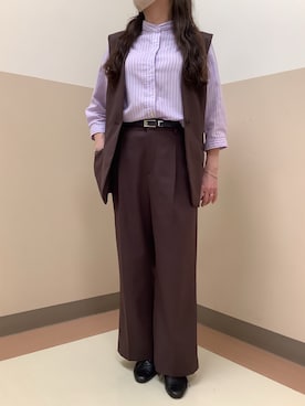 BRICK HOUSE シャツ工房 直方イオンモール店さん（レディース・154cm）の夏コーディネート