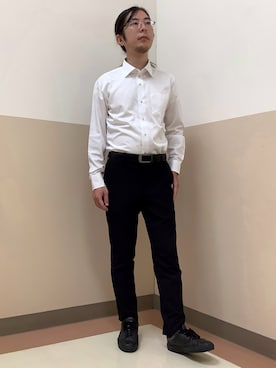 「アイテム（ビジネスシャツ）」を使った、BRICK HOUSE シャツ工房 直方イオンモール店さん（メンズ・173cm）の夏コーディネート