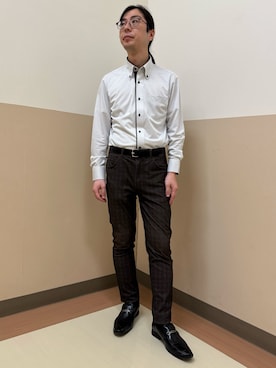 「TOKYO SHIRTS（トウキョウシャツ）のアイテム」を使った、BRICK HOUSE シャツ工房 直方イオンモール店さん（メンズ・173cm）の春コーディネート