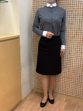 「ファッションの力を信じよう」｜BRICK HOUSE シャツ工房 直方イオンモール店さん（レディース・155cm）の夏コーディネート