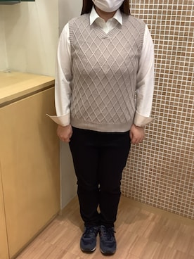 「ビジネスコーデ」｜BRICK HOUSE シャツ工房 直方イオンモール店さん（レディース・158cm）の春コーディネート