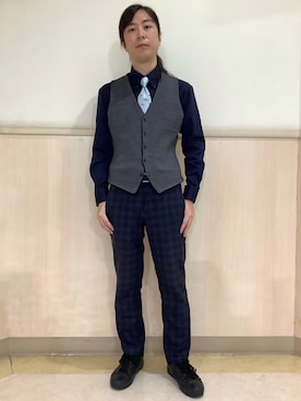 BRICK HOUSE シャツ工房 直方イオンモール店さん（メンズ・173cm）の冬コーディネート