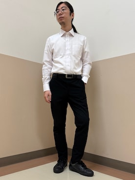 「アイテム（ビジネスシャツ）」を使った、BRICK HOUSE シャツ工房 直方イオンモール店さん（メンズ・173cm）の秋コーディネート